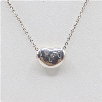 Tiffany & Co. Sterling Silver Elsa Peretti Bean Necklace