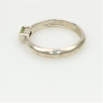 Tiffany & Co. Sterling Silver Peridot Stacking Ring