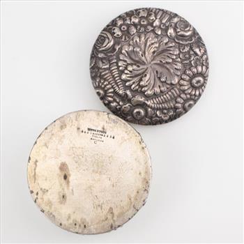 Tiffany & Co Sterling Silver Repousse Box