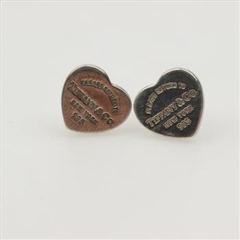Tiffany & Co. Sterling Silver Return To Tiffany Heart Earrings