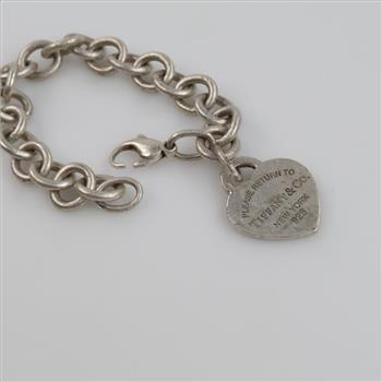 Tiffany & Co. Sterling Silver Return To Tiffany Heart Tag Bracelet