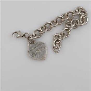 Tiffany & Co. Sterling Silver Return To Tiffany Heart Tag Bracelet