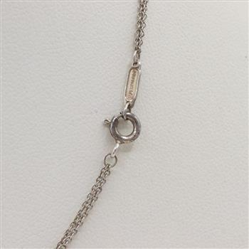 Tiffany & Co. Sterling Silver Return To Tiffany Heart Tag Double Strand Necklace
