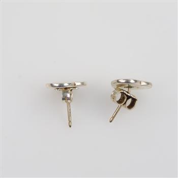 Tiffany & Co. Sterling Silver Return To Tiffany Heart Tag Stud Earrings
