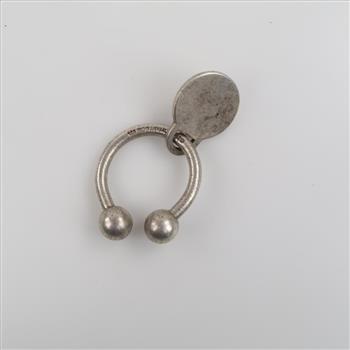Tiffany & Co Sterling Silver Return To Tiffany Round Tag Key Ring