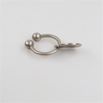 Tiffany & Co Sterling Silver Return To Tiffany Round Tag Key Ring