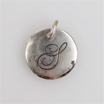 Tiffany & Co. Sterling Silver Tiffany Notes Letter S Pendant