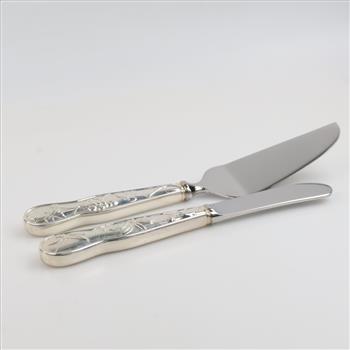 Tiffany & Co. Sterling Silver Vine By Tiffany Retired Design Cheese Serving Set