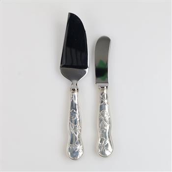 Tiffany & Co. Sterling Silver Vine By Tiffany Retired Design Cheese Serving Set