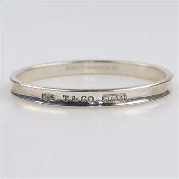 Tiffany & Co. Sterling Silver Vintage 1837 Bangle Bracelet