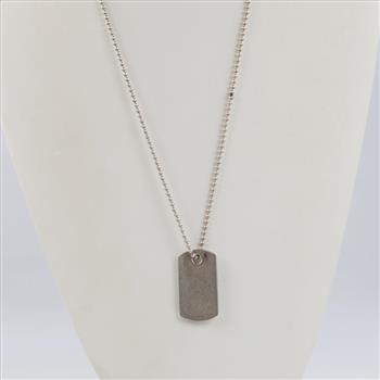 Tiffany & Co. Tiffany 1837 Makers I.D. Tag Pendant In Sterling Silver