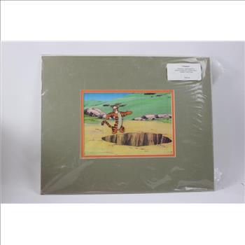 Tigger, Original Hand Painted Production Cel From A Walt Disney Cartoon
