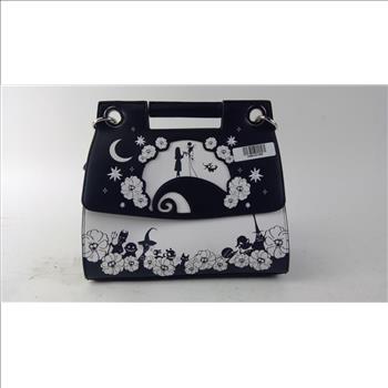 Tim Burton's The Nightmare Before Christmas Handbag, Black/White