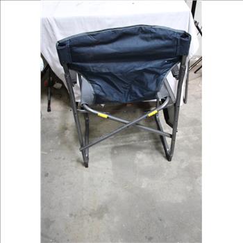 Timber Ridge Camping Chair With Side Table, Navy Blue