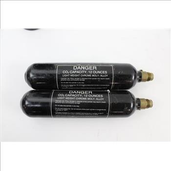 Tippman 98 Custom Paintball Guns With Tanks And Hoppers, 7 Pieces