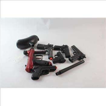 Tippman Gryphon Paintball Gun And Crosman And Other Airsoft Guns, 6 Pieces
