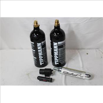 Tippmann 20 Oz CO2 Tanks, JT CO2 Cylinder With Streamlight Gun Light, 4 Pieces