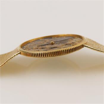 Tissot Coin Model 14kt Gold Watch - Evaluated By Our Certified Gemologist-AGS/GIA