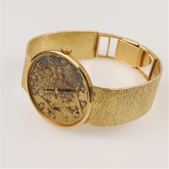Tissot Coin Model 14kt Gold Watch - Evaluated By Our Certified Gemologist-AGS/GIA