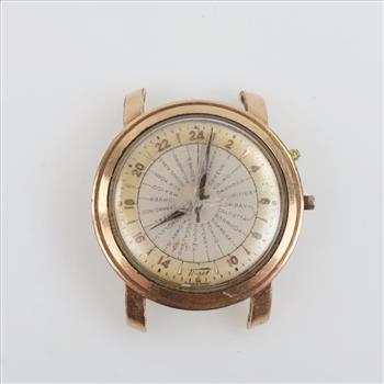 Tissot Heritage World Time 10kt Gold Watch