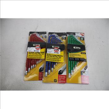 Titan Ball End Hex Key Sets, Extra Long Star Key Set, 3 Pieces