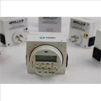 Titan Controls Apollo 9 Digital Timers, 7 Pieces