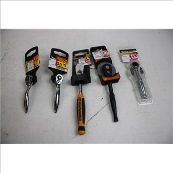 Titan, Kobalt, Craftsman, GearWrench, And More Extension Bar And Ratchets, 9 Pieces