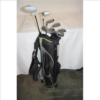TiTech Bag With Clubs, 10 Pieces
