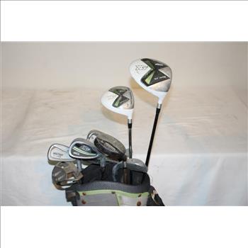 TiTech Bag With Clubs, 10 Pieces