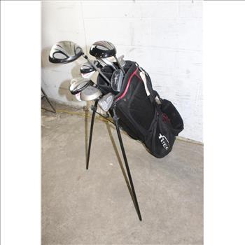 TiTech Bag With Clubs, 11 Pieces
