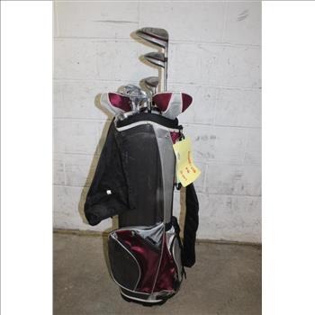 TiTech Bag With Golf Clubs, 10 Pieces