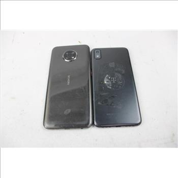T-Mobile, Nokia Cell Phone Lot, 2 Pieces, Sold For Parts