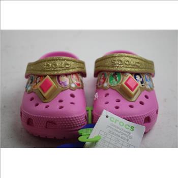 Toddler Girls Classic Disney Princess Light Up Crocs - Size C7