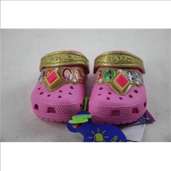 Toddler Girls Classic Disney Princess Light Up Crocs - Size C7