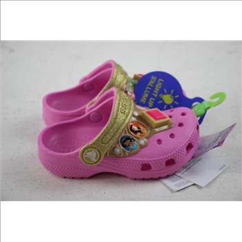Toddler Girls Classic Disney Princess Light Up Crocs - Size C7