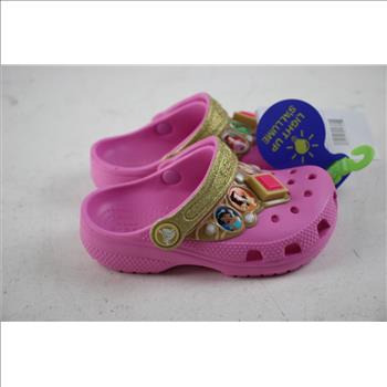 Toddler Girls Classic Disney Princess Light Up Crocs - Size C9