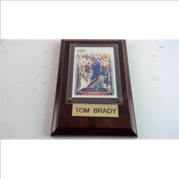 Tom Brady Playing Card Plaque