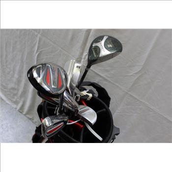 Tommy Armour Golf Bag With Clubs, 8 Pieces
