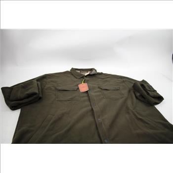 Tommy Bahama Twill CPO Jacket, Dark Brown, XXL