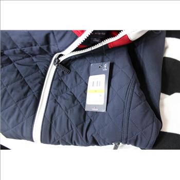 Tommy Hilfiger Coat, And Club Room Striped 1/4-Zip Sweater, Medium, 2 Pieces