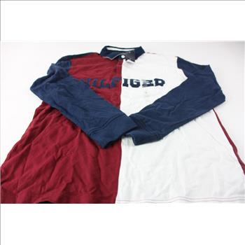 Tommy Hilfiger Long Sleeve, Size Large, Blue/Red/White