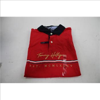 Tommy Hilfiger Men's Polo Shirts, Large, 2 Pieces