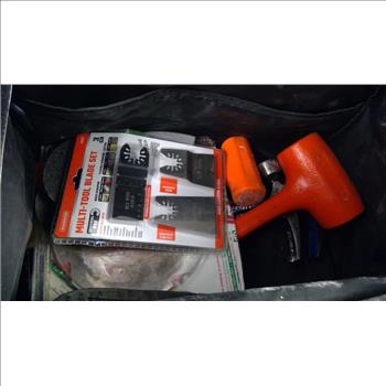 Tool Bag With Multi Toool Blade Set, Cutting Wheel And More