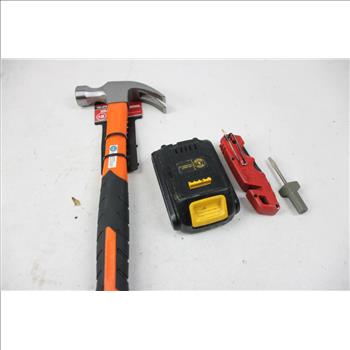 Tool Bench Platnium Screwdriver Set, Fiberglass Claw Hammer, And More, 4 Pieces