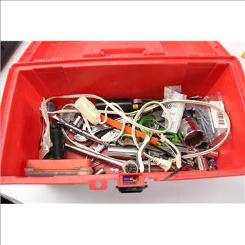 Tool Box With Assorted Tools, 10+ Pieces