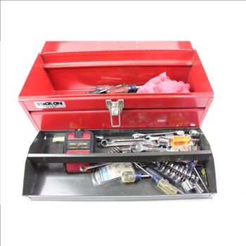 Tool Box With Sockets, Screwdrivers And More 10+ Pieces