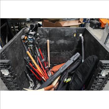 Tool Lot With Golf Clubs