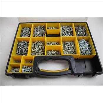 Tool Organizers With Screws/Hardware Pieces, And Husky Tool Bag