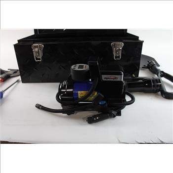 Toolbox With Air Compressor & More Tools, 5+ Pieces