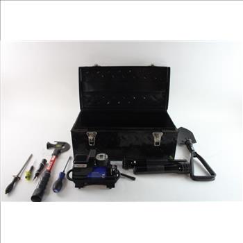 Toolbox With Air Compressor & More Tools, 5+ Pieces